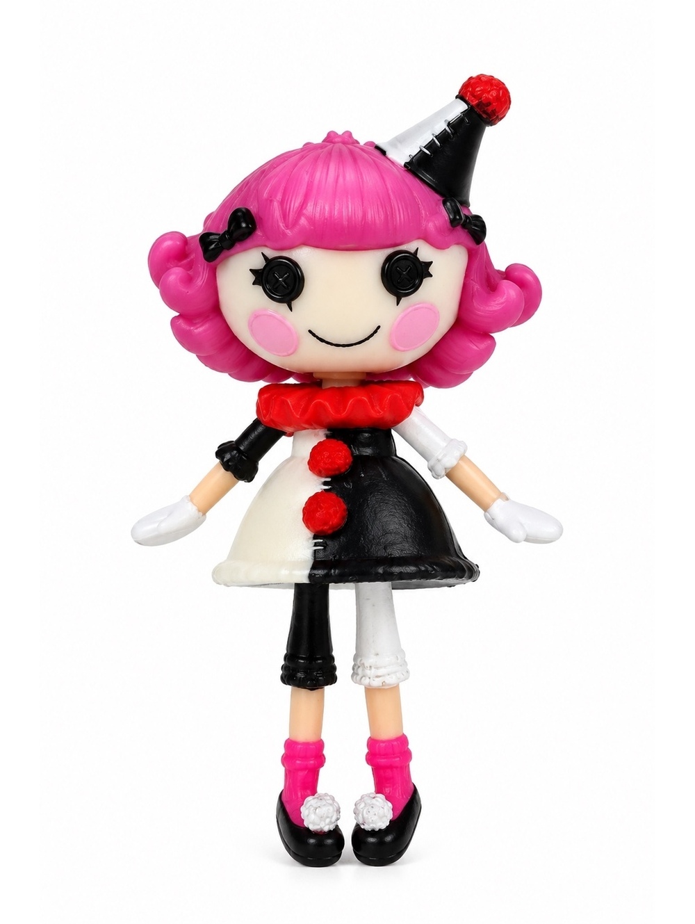 Lalaloopsy Mini Charlotte Charades 3” Mime Doll Pink Hair MGA Rare